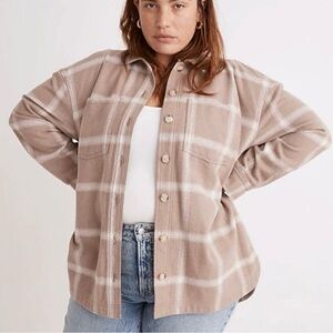 Madewell Kentwood Oversized Flannel Shirt-Jacket